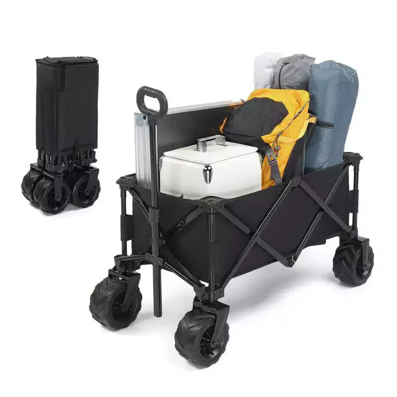 Karl Home 42'' W Portable Garden Cart Collapsible Utility Wagon