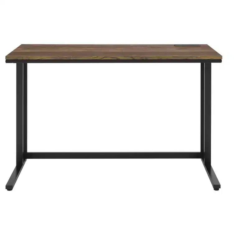 Bureau marron et noir