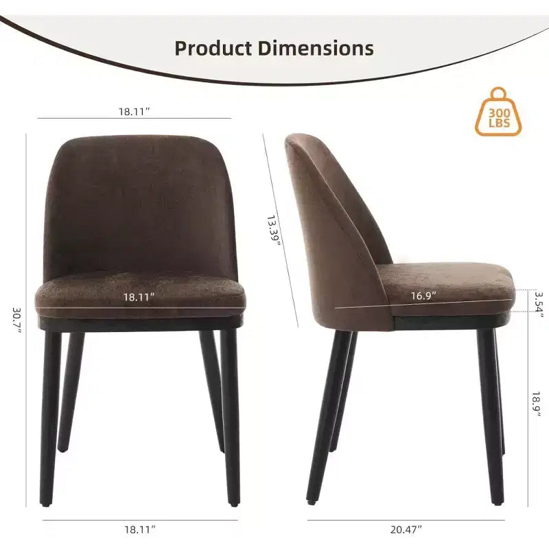 Chaise de salle à manger capitonnée