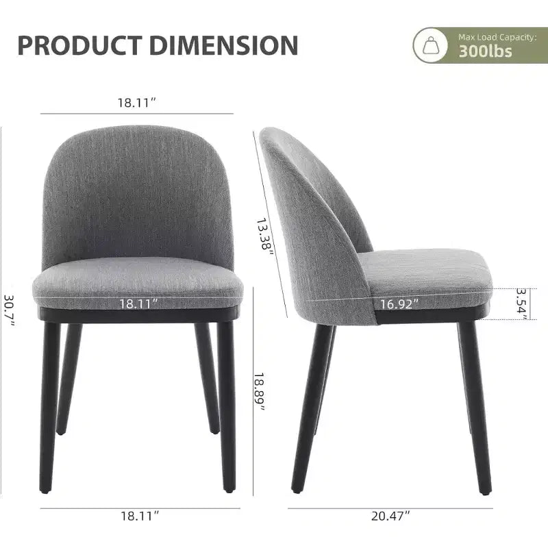 Chaise de salle à manger capitonnée