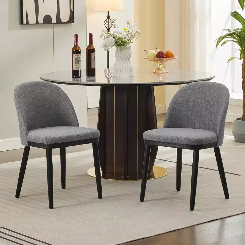 Chaise de salle à manger capitonnée