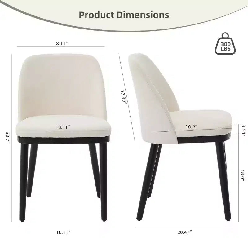 Chaise de salle à manger capitonnée
