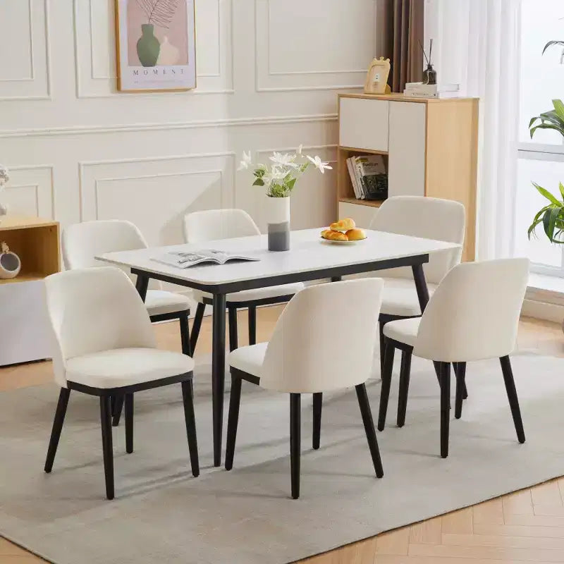 Chaise de salle à manger capitonnée
