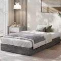 Wood Platform Bed Frame,Wooden Bed Frame Without Headboard, Wood Slat Support,No Box Spring Needed, Easy Assembly