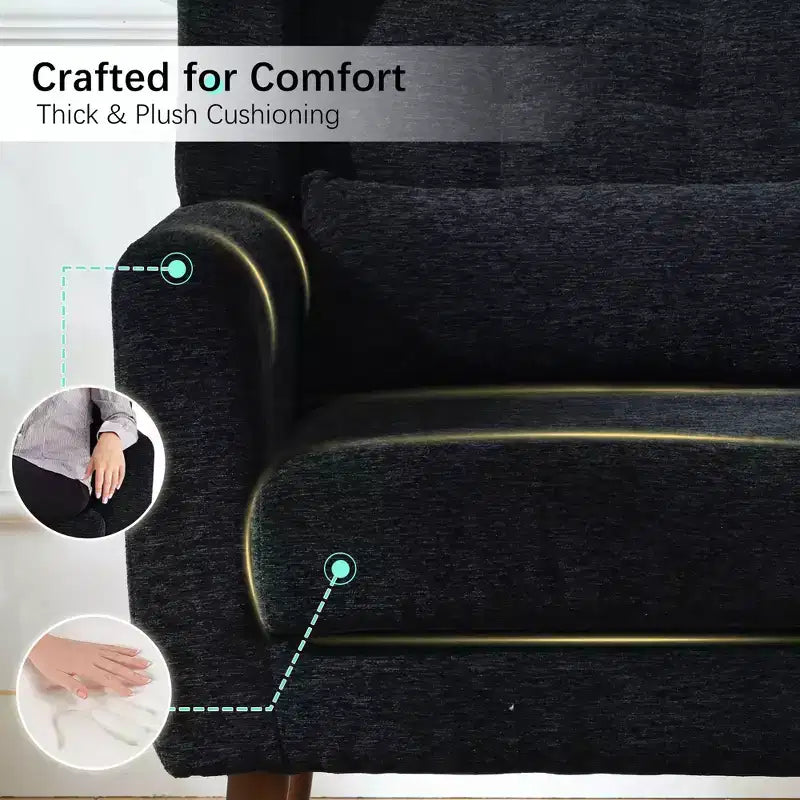 Fauteuil d'appoint moderne avec coussin rembourré et coussin décoratif, fauteuil de lecture avec pieds en bois, fauteuils d'appoint confortables pour le salon, la chambre à coucher