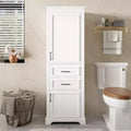 71-Inch Bathroom Vanity Freestanding, Modern Design, Damped Doors & Drawers, Adjustable/Fixed Shelves, Space-Saving Storage