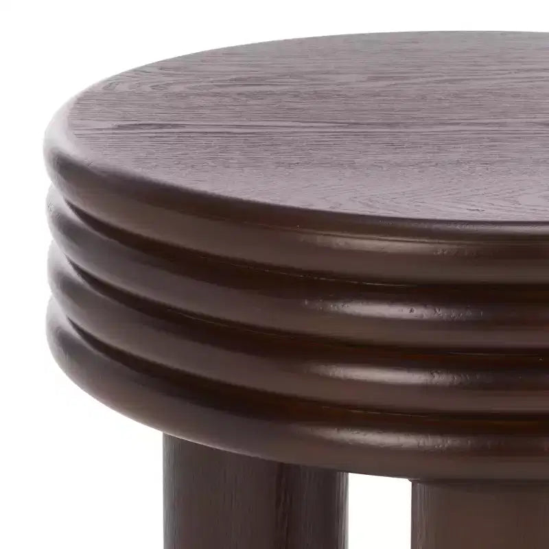 Table d'appoint décorative marron foncé