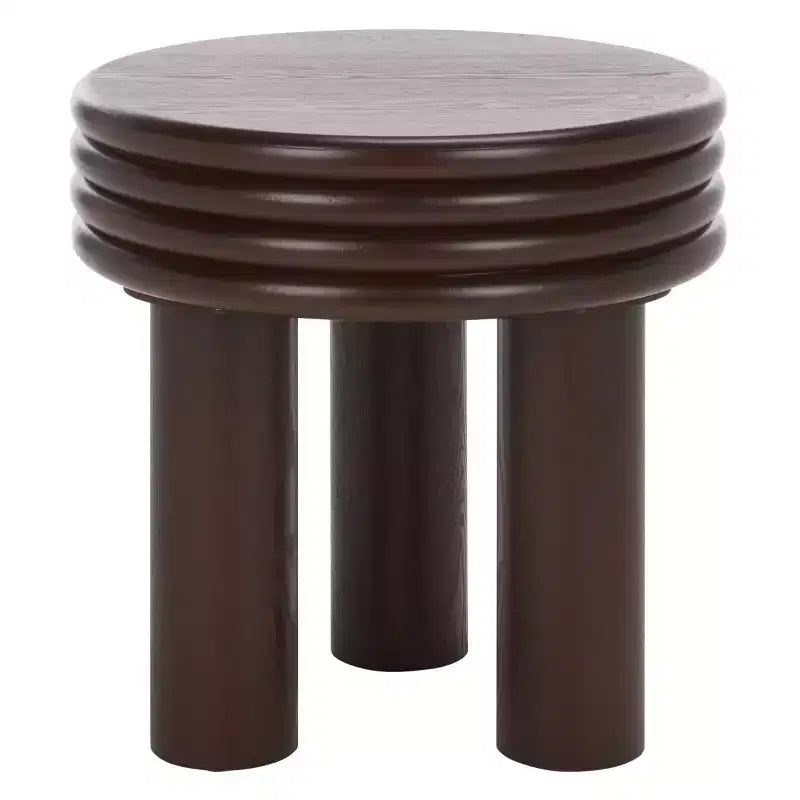 Table d'appoint décorative marron foncé