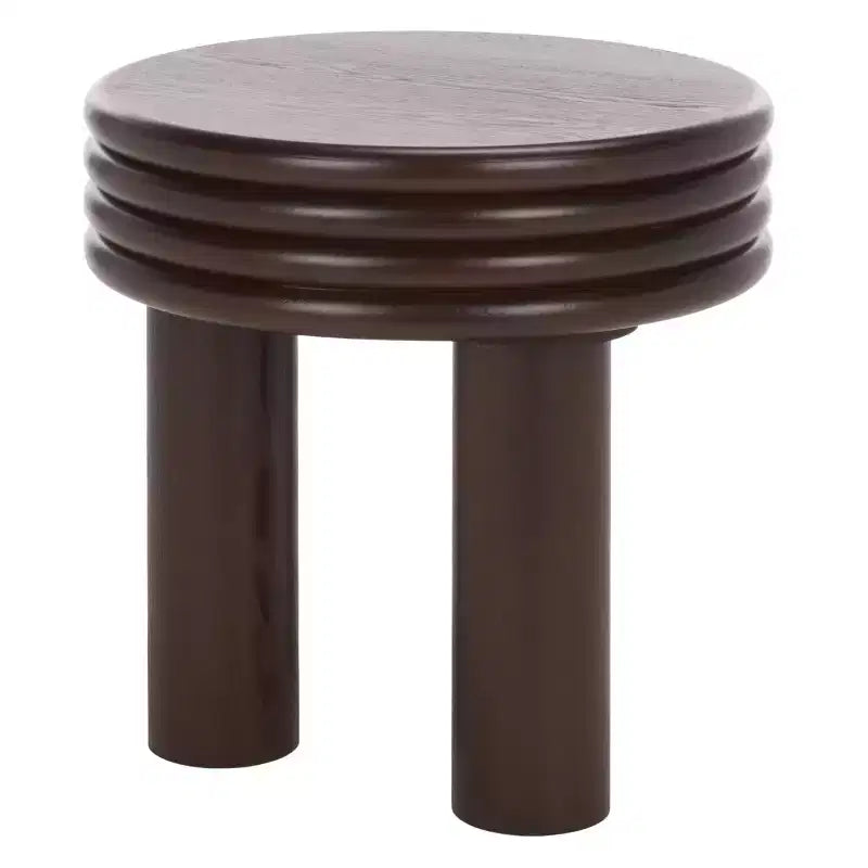 Table d'appoint décorative marron foncé