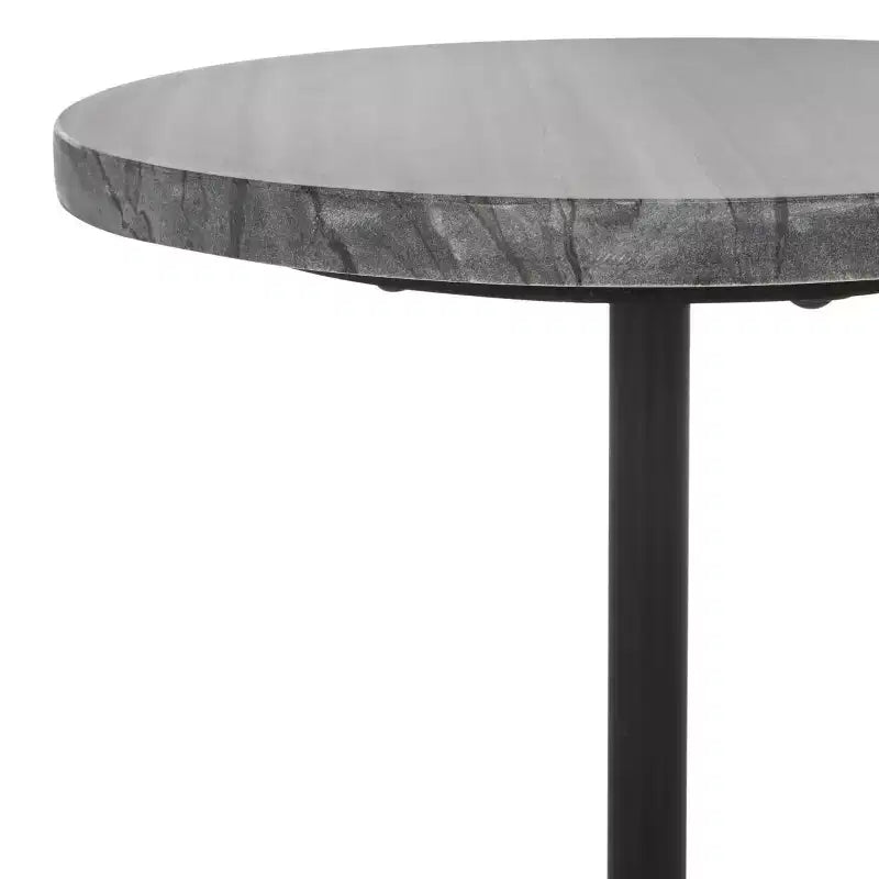 Table d’appoint – Marbre gris/Noir