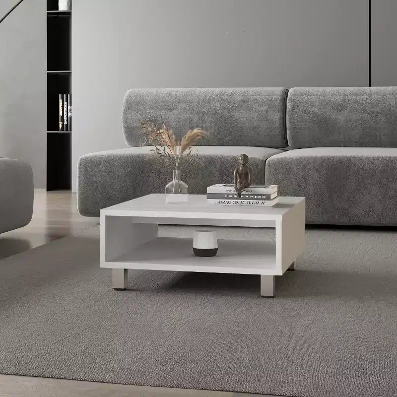 Fun little toys brand White Coffee Table with Open Storage