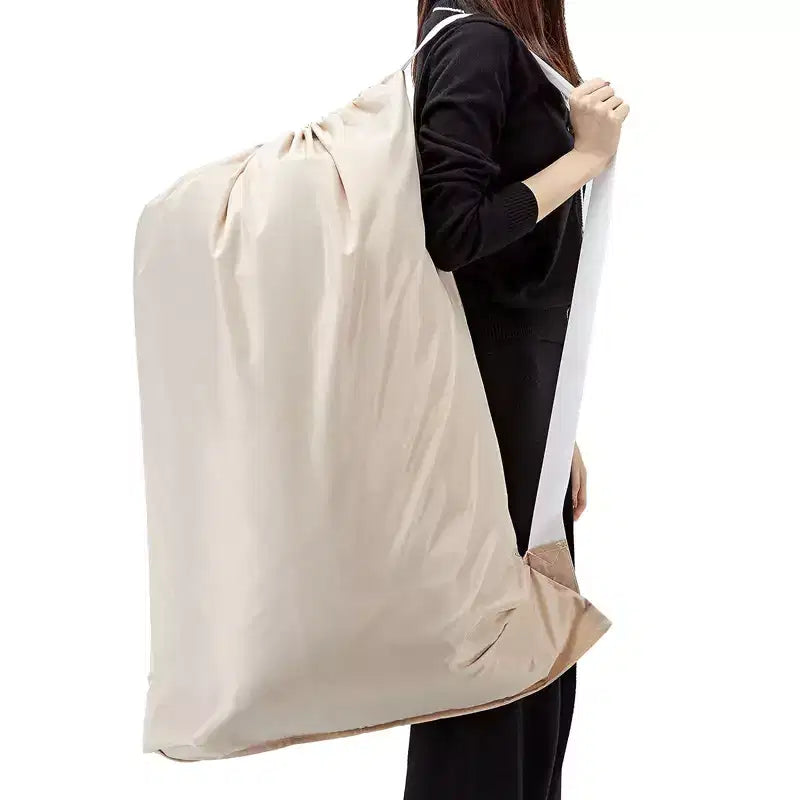 Sac à linge avec sangle, grand organisateur de vêtements sales, facile à ranger dans un panier à linge