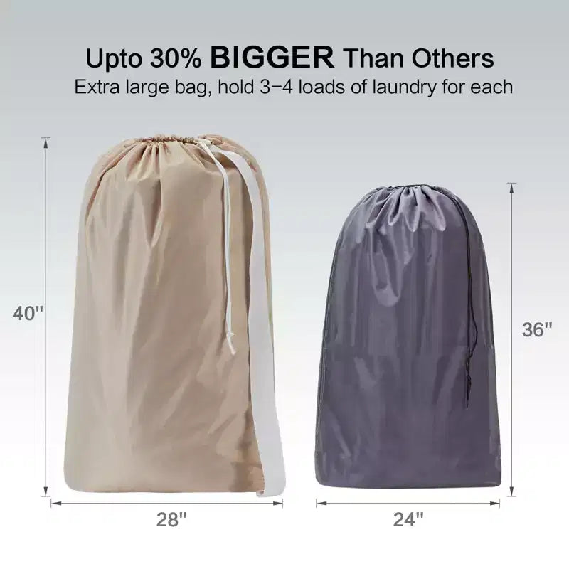 Sac à linge avec sangle, grand organisateur de vêtements sales, facile à ranger dans un panier à linge