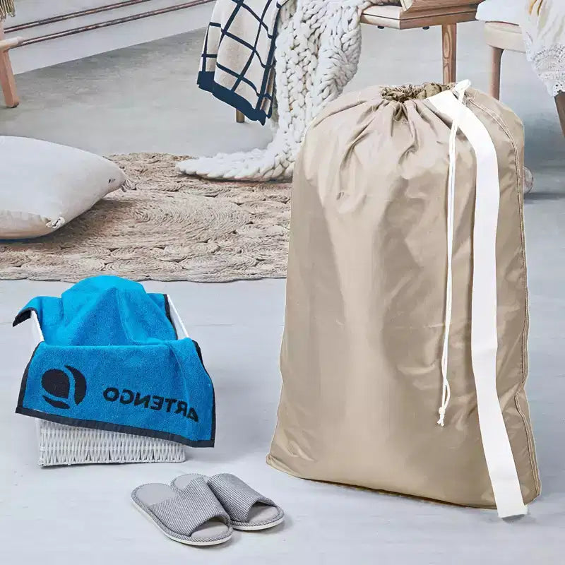 Sac à linge avec sangle, grand organisateur de vêtements sales, facile à ranger dans un panier à linge