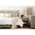 South Shore Tao 6 Drawer Natural Walnut: Modern Double Dresser with Asymmetric Handles