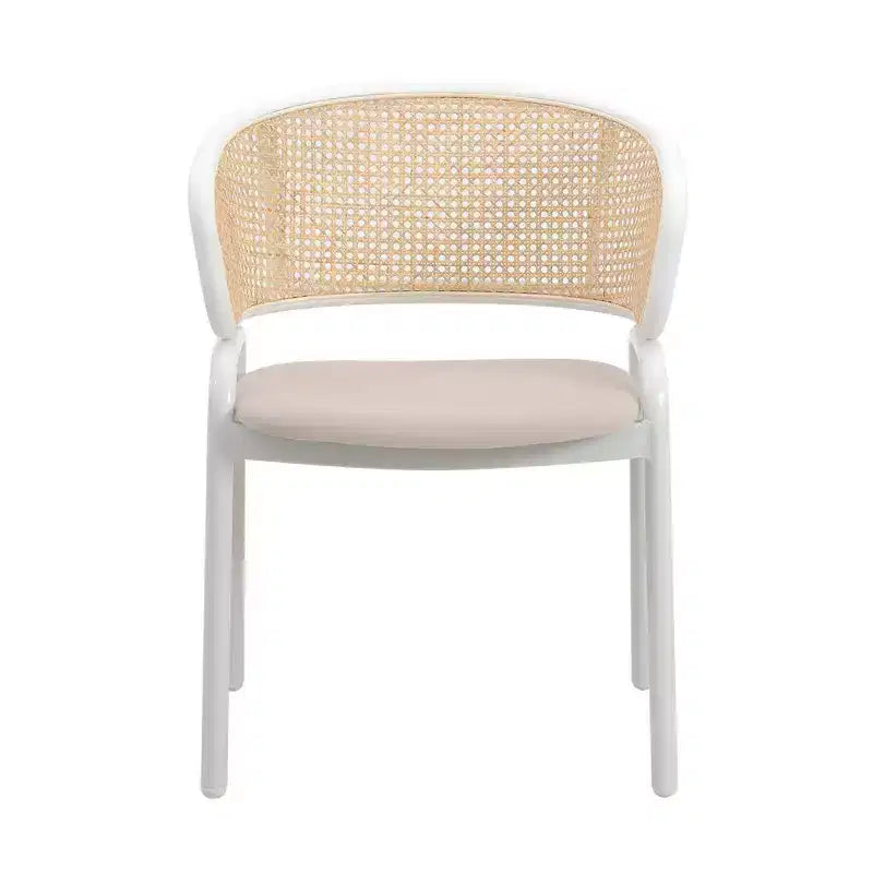 Chaise de salle à manger moderne, cadre blanc, design confortable et durable pour cuisine, salle à manger, bureau, salon, café ou étude.