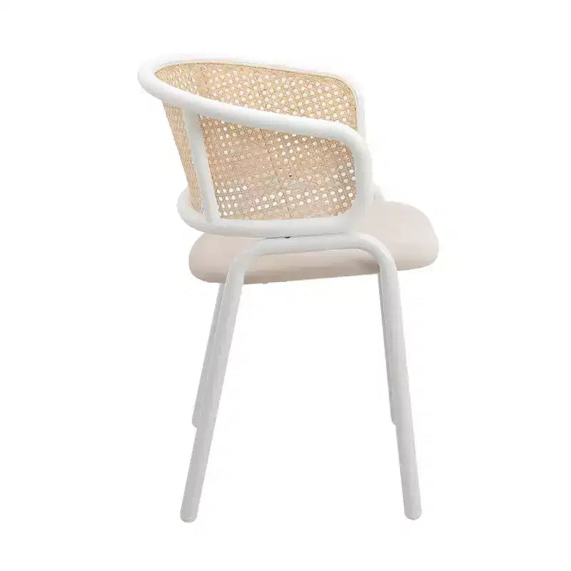 Chaise de salle à manger moderne, cadre blanc, design confortable et durable pour cuisine, salle à manger, bureau, salon, café ou étude.