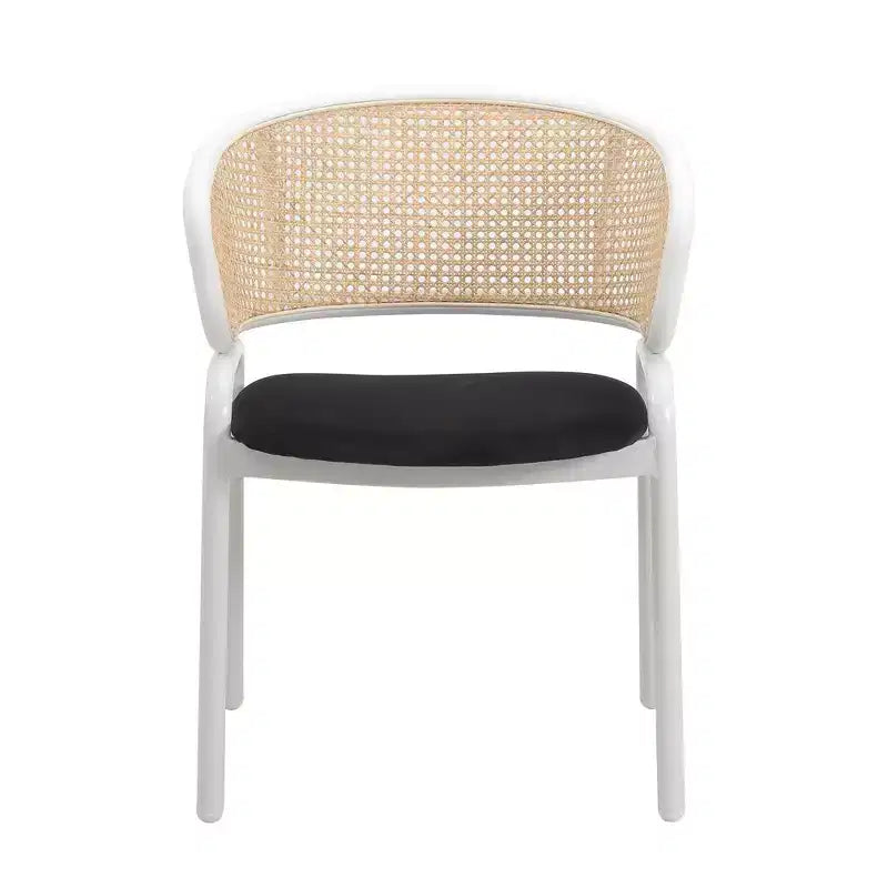 Chaise de salle à manger moderne, cadre blanc, design confortable et durable pour cuisine, salle à manger, bureau, salon, café ou étude.