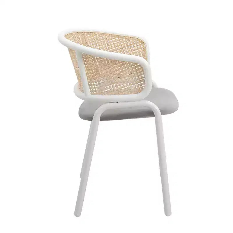 Chaise de salle à manger moderne, cadre blanc, design confortable et durable pour cuisine, salle à manger, bureau, salon, café ou étude.