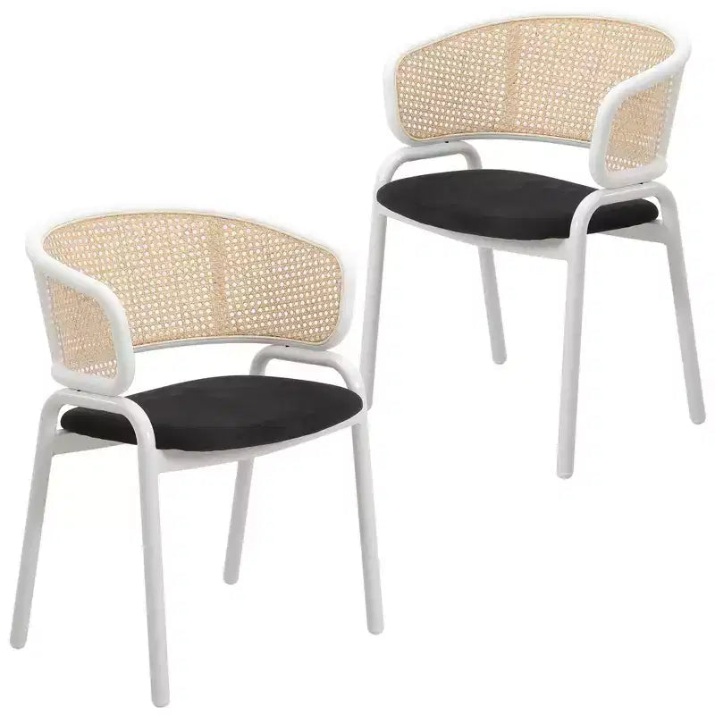 Chaise de salle à manger moderne, cadre blanc, design confortable et durable pour cuisine, salle à manger, bureau, salon, café ou étude.